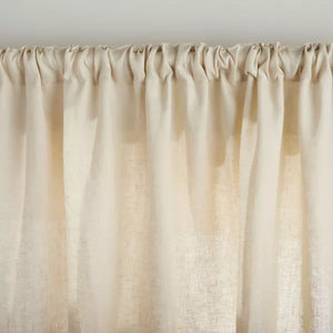 96" Exclusive Home Solano 100% Linen Light Filtering Curtain Panel (Set Of 2)