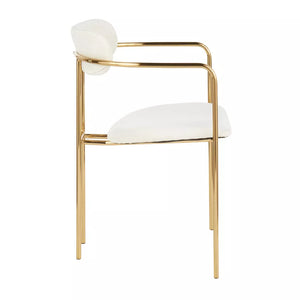 Demi Contemporary Chairs Cream (Set of 4) - LumiSource