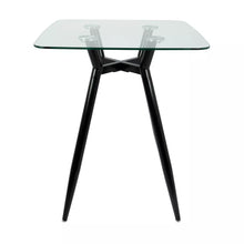 Load image into Gallery viewer, Clara Mid-Century Modern Square Counter Table Clear - LumiSource