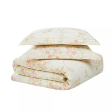 Load image into Gallery viewer, Queen/Full 3pc Vivian Floral Duvet Cover Set Ivory - Brooklyn Loom