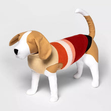 Load image into Gallery viewer, Fuzzy Stripe Dog and Cat Sweater - Deep Orange and Burgundy - Boots &amp; Barkley™