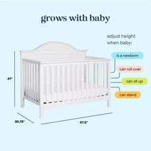 Load image into Gallery viewer, Carter&#39;s by DaVinci Nolan 4-in-1 Convertible Crib, White