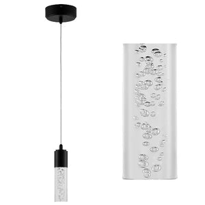 JONATHAN Y Bolha 1-Light Bubble Acrylic/Iron Modern Minimalist Integrated LED Pendant