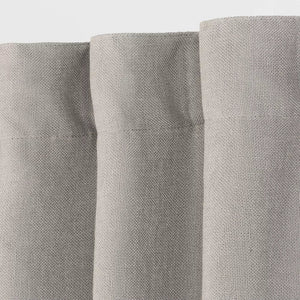 84"L Blackout Aruba Linen Curtain Panels (Set of 2) - Grey