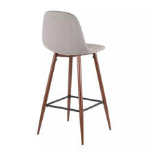 Load image into Gallery viewer, 28.5&quot; Pebble Mid-Century Modern Stools (Set of 2) Light Gray - LumiSource