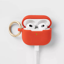 Load image into Gallery viewer, Apple AirPods 3rd Generation Silicone Case with Clip Red- heyday™