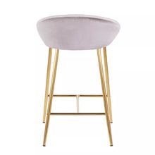 Load image into Gallery viewer, 25.75&quot; Matisse Glam Counter Height Stools (Set of 2) Gold/Silver - LumiSource