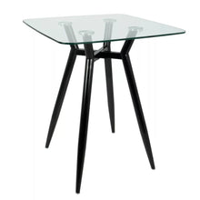 Load image into Gallery viewer, Clara Mid-Century Modern Square Counter Table Clear - LumiSource