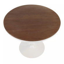 Load image into Gallery viewer, Dakota Industrial Round Dining Table White/Brown - LumiSource