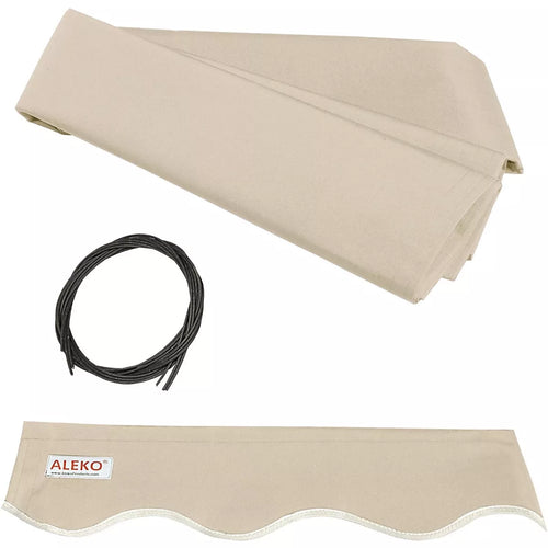 ALEKO Fabric Replacement for 13x10 ft Retractable Awning, IVORY