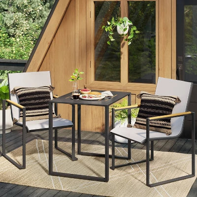 Henning 3pc Patio Bistro Set – Off-White – Project 62™