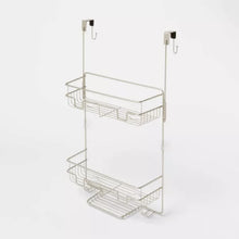Load image into Gallery viewer, Over the Door Round Wire Shower Caddy Matte Satin - Made By Design™