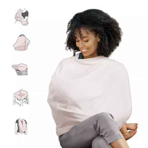 AUCTION Milkmakers Multi-Use 5-in-1 Nursing cover - Pale Peach