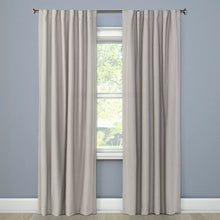 Load image into Gallery viewer, 84&quot;L Blackout Aruba Linen Curtain Panels (Set of 2) - Grey
