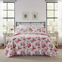 Load image into Gallery viewer, 2 PC Twin Laura Ashley Lidia Quilt Set Pink