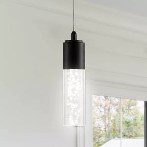 JONATHAN Y Bolha 1-Light Bubble Acrylic/Iron Modern Minimalist Integrated LED Pendant