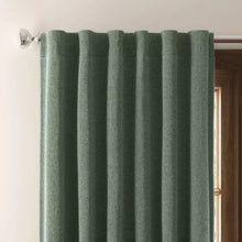 Load image into Gallery viewer, 63&quot; Blackout Aruba Curtain Panels (Set of 2) Fern Green - Threshold™