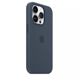 Apple - iPhone 14 Pro Silicone Case with MagSafe - Storm Blue