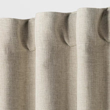 Load image into Gallery viewer, 95&quot;L Blackout Aruba Linen Curtain Panels (Set of 2) - Threshold Natural Beige Linen