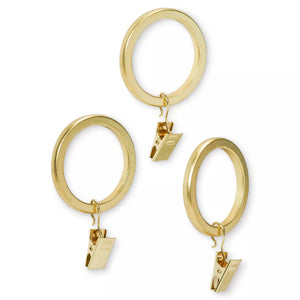 7pk 1.5" Curtain/Shower Curtain Clip Rings - Project 62™