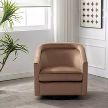 Load image into Gallery viewer, Classic Swivel Barrel Chair - WOVENBYRD