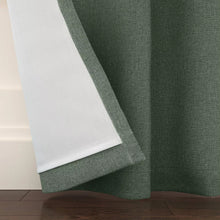 Load image into Gallery viewer, 63&quot; Blackout Aruba Curtain Panels (Set of 2) Fern Green - Threshold™