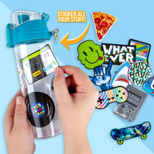 Load image into Gallery viewer, Fashion Angels Skater Gamer Vinyl Water Bottle Sticker Pack 35pc