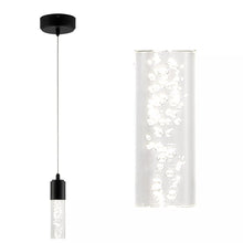 Load image into Gallery viewer, JONATHAN Y Bolha 1-Light Bubble Acrylic/Iron Modern Minimalist Integrated LED Pendant