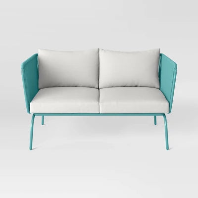 Fisher Patio Loveseat - Blue-Green - Project 62