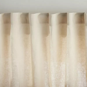 96" Exclusive Home Solano 100% Linen Light Filtering Curtain Panel (Set Of 2)