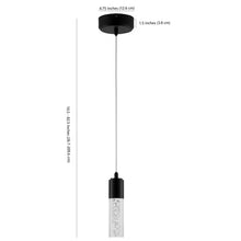 Load image into Gallery viewer, JONATHAN Y Bolha 1-Light Bubble Acrylic/Iron Modern Minimalist Integrated LED Pendant