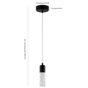 JONATHAN Y Bolha 1-Light Bubble Acrylic/Iron Modern Minimalist Integrated LED Pendant