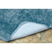 Load image into Gallery viewer, 24&quot;x40&quot; Finest Luxury Ultra Plush Washable Nylon Bath Rug Basin Blue - Garland
