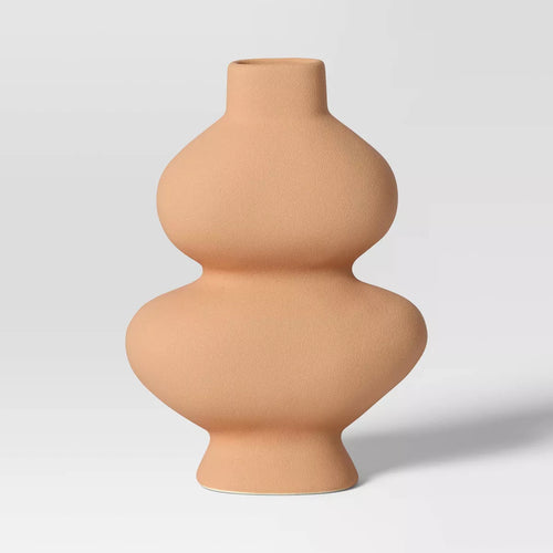 Short Ceramic Organic Modern Vase - Threshold™