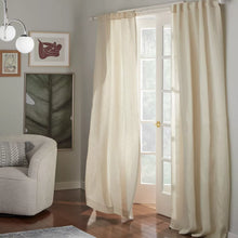 Load image into Gallery viewer, 96&quot; Exclusive Home Solano 100% Linen Light Filtering Curtain Panel (Set Of 2)