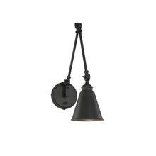 Load image into Gallery viewer, Savoy House Morland 1 - Light Swing Arm Lamp in Matte Black