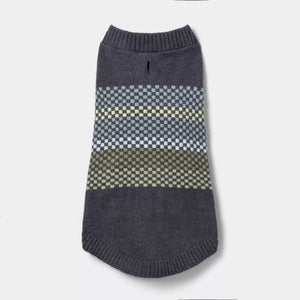 Fairisle Stripe Cool Colorway Dog and Cat Sweater - Gray - Boots & Barkley™