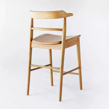 Load image into Gallery viewer, Kaysville 24&quot; Curved Back Wood Single Counter Height Stool