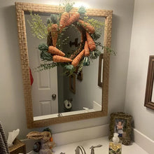 Load image into Gallery viewer, 30&quot; Woven Check Wall Mirror Natural - Threshold™ designed with Studio McGee