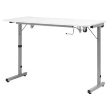 Load image into Gallery viewer, Studio designs Rollaway Ii Sewing Table Silver/White: Laminate Top Craft Station, Steel Frame, Foldable Design