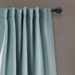 95" Insulated Back Tab Blackout Window Curtain Panels Set of 2 - Lush Décor