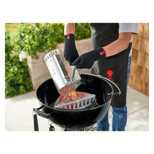 Weber Rapidfire Chimney Starter: Aluminized Steel, Heat-Resistant, No Assembly Required