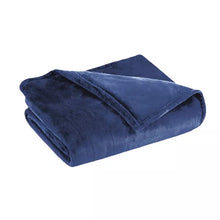 Load image into Gallery viewer, Heated Blanket - Brookstone - NAVY FULL
