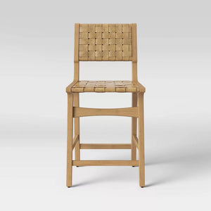 24" Ceylon Woven Counter Height stools (SET of 2) Natural Wood - Threshold™