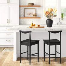 Load image into Gallery viewer, Counter Height Biscoe 24” Wood Stool - Threshold™ (Single)