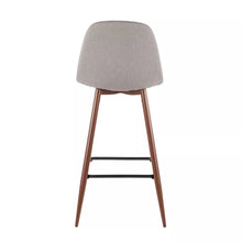 Load image into Gallery viewer, 28.5&quot; Pebble Mid-Century Modern Stools (Set of 2) Light Gray - LumiSource