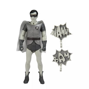 McFarlane Toys DC Retro Batman 66 6" Figure - Robin (Black and White TV Variant)