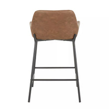 Load image into Gallery viewer, 24&quot; Daniella (Set of 2) Industrial Counter Height Stools Espresso - LumiSource