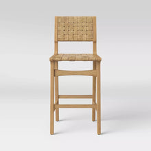 Load image into Gallery viewer, 29&quot; Ceylon Woven and Wood Single Barstool Natural - Threshold™