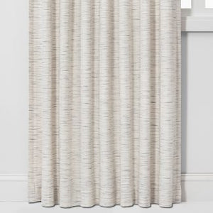 95"L Light Filtering Herringbone Curtain Panels (Set of 2)